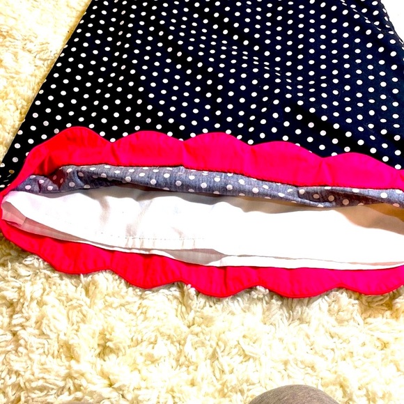 SAM TY BLACK & WHITE BARBIECORE POLKA DOT SKIRT PINK Peak a boo Hem Size… - Picture 2 of 11